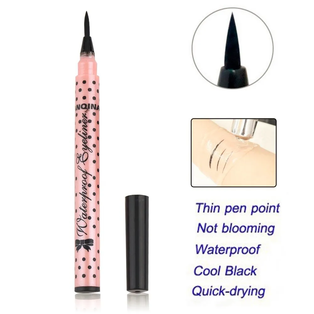 1 PCS HOT Women Lady Beauty Makeup Black Eyeliner Waterproof Long-lasting Liquid Eye Liner Pencil Pen Make Up Cosmetic Cute Tool