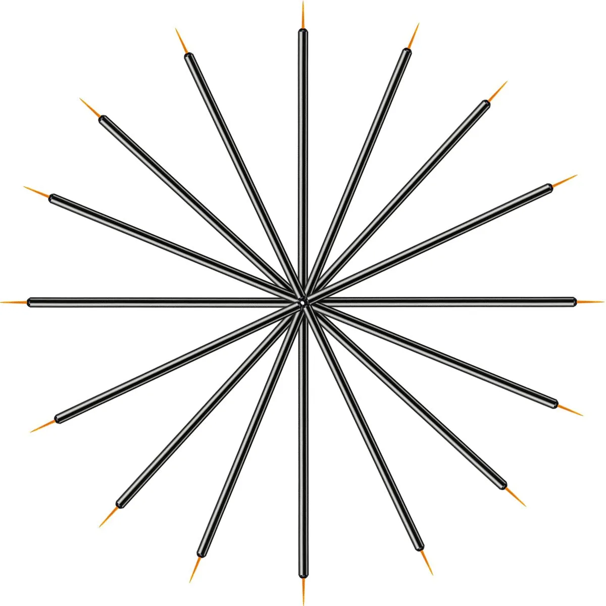 100 Pack Disposable Eyeliner Brush, JASSINS Eye liner Applicator Cosmetic Eye Wands Makeup Tool