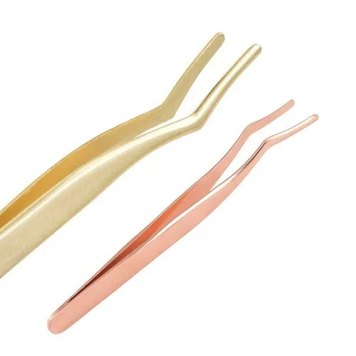 10pcs/pack wholesale eyelash curler eyelashes tweezers custom logo 3d