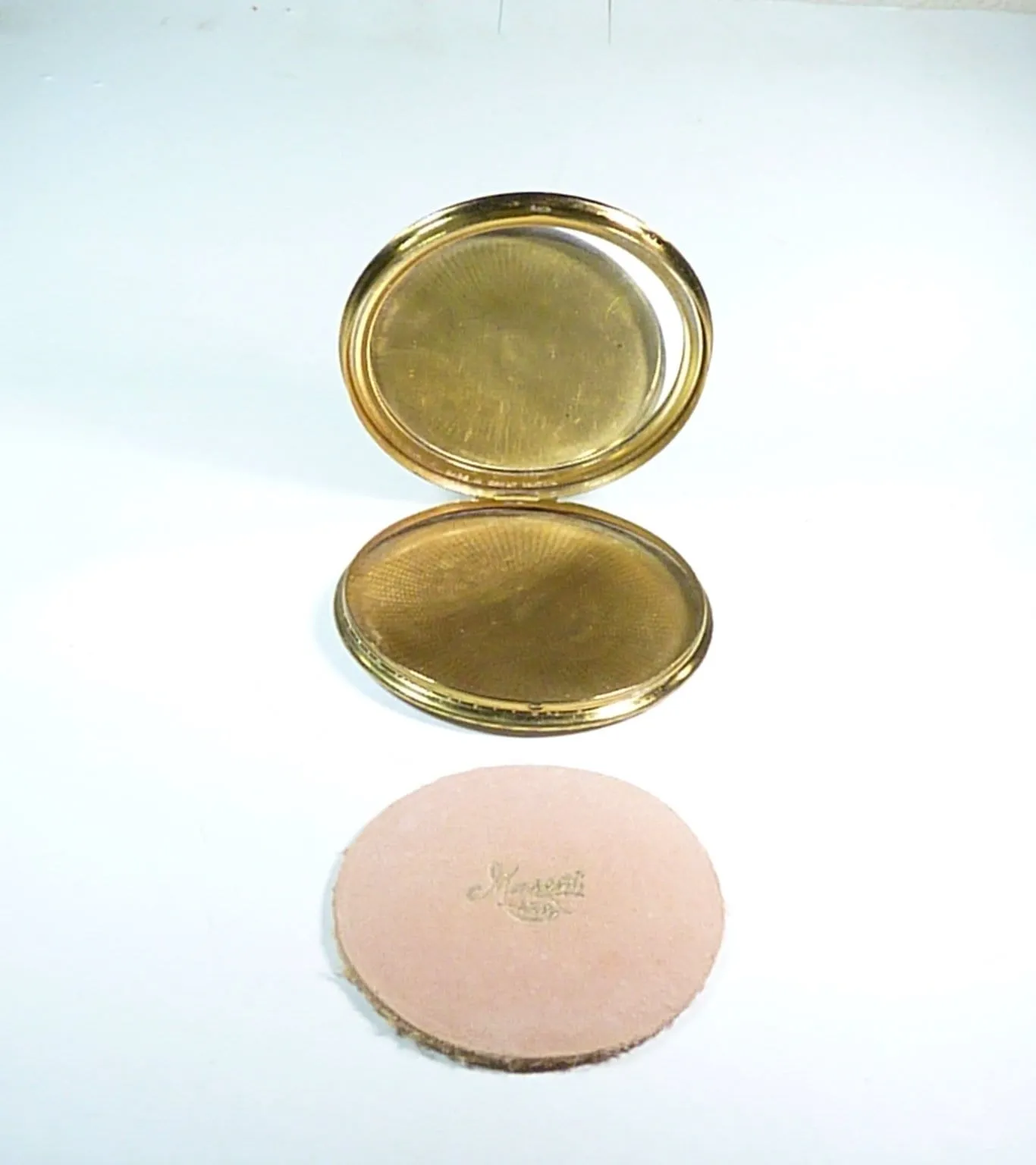10th / Tin Wedding Anniversary Gift For Her Lucite Compact Mirror 1950s Film Prop