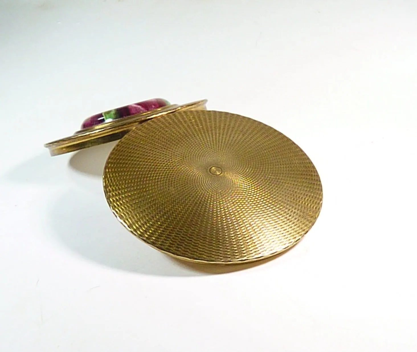 10th / Tin Wedding Anniversary Gift For Her Lucite Compact Mirror 1950s Film Prop