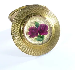 10th / Tin Wedding Anniversary Gift For Her Lucite Compact Mirror 1950s Film Prop