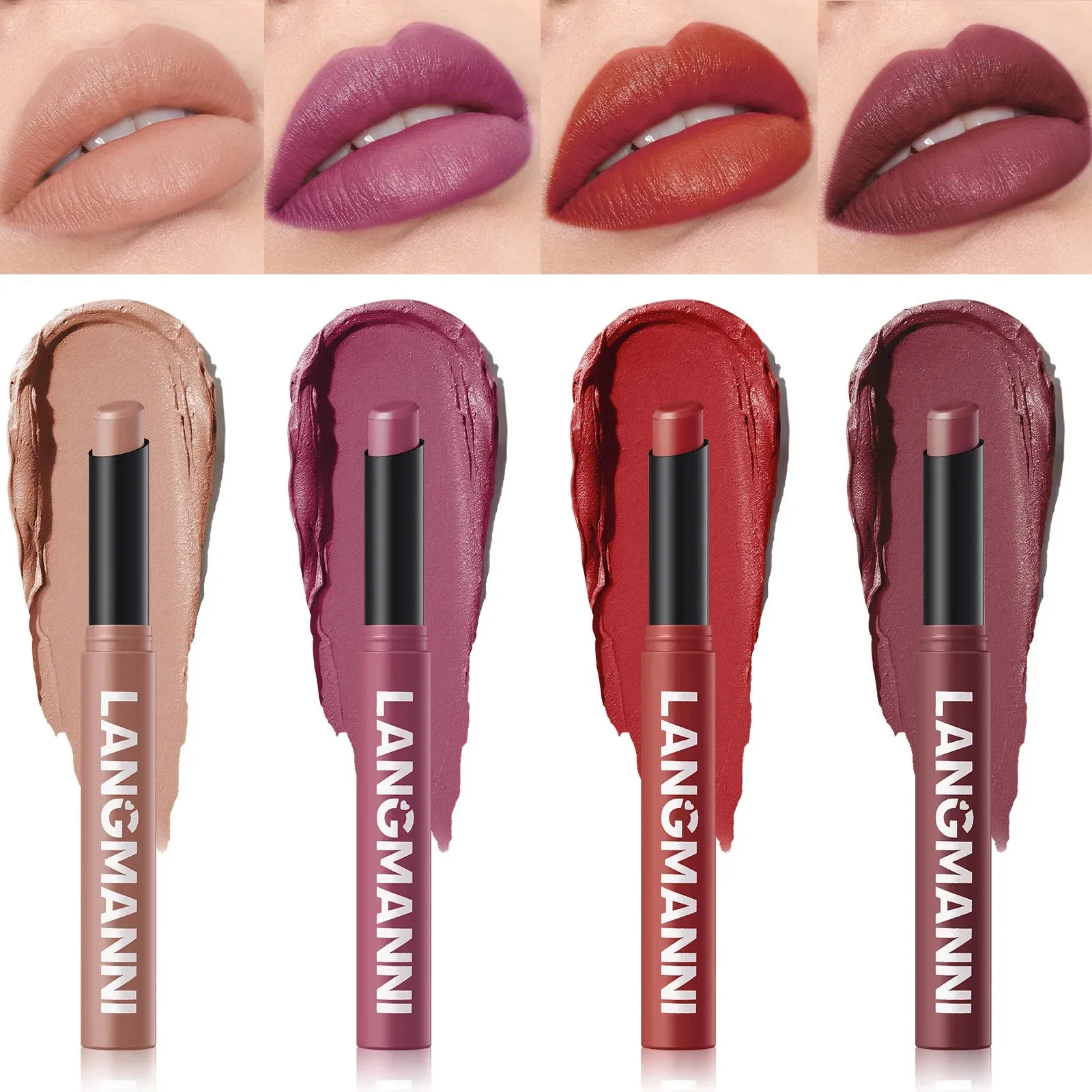12 Colors Matte Waterproof Lipstick Pen