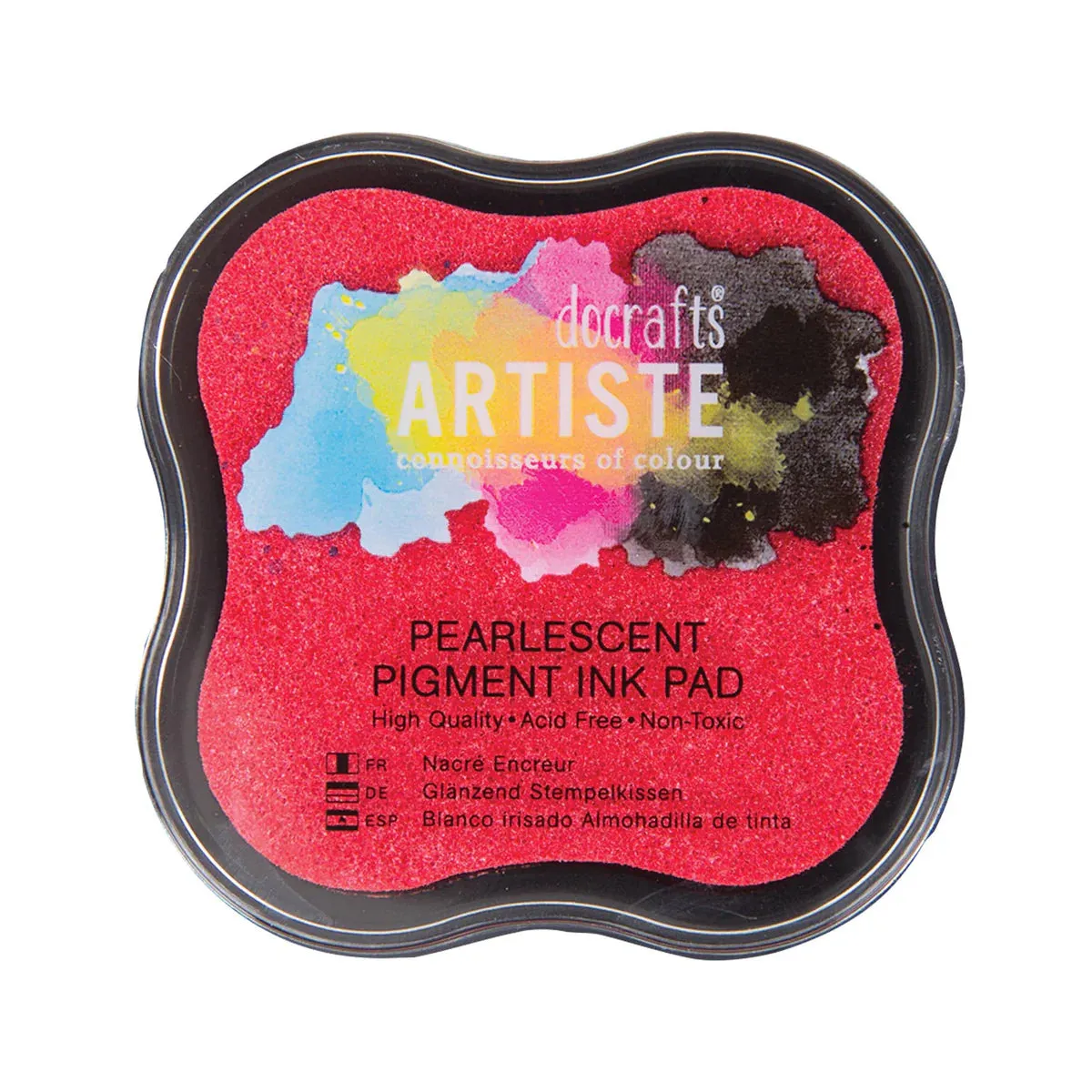 18pc DoCrafts Artiste Pearlescent Matt Ink Pads - Stamping Embossing Powders Crafting Non-Toxic Acid-Free