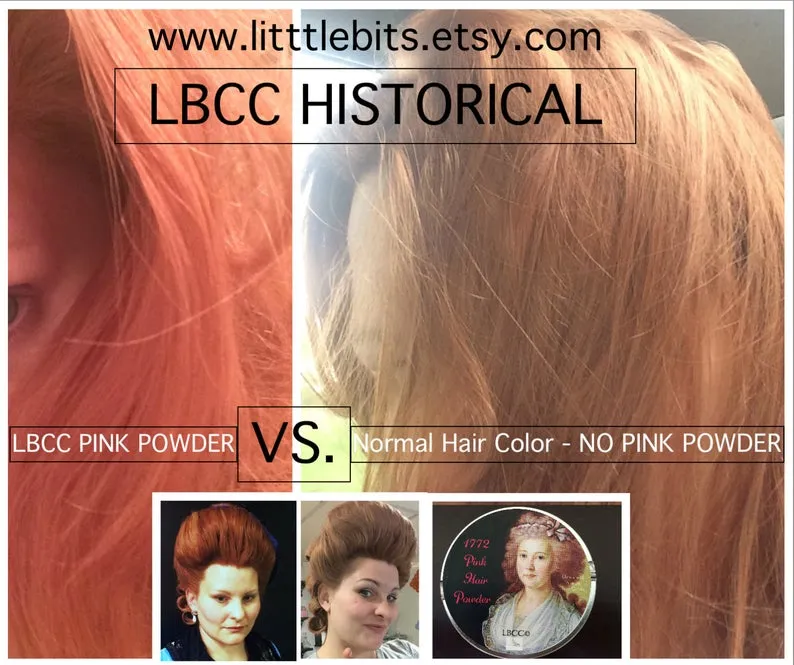 18th Century Pink Hair Powder / Cheek Blush
