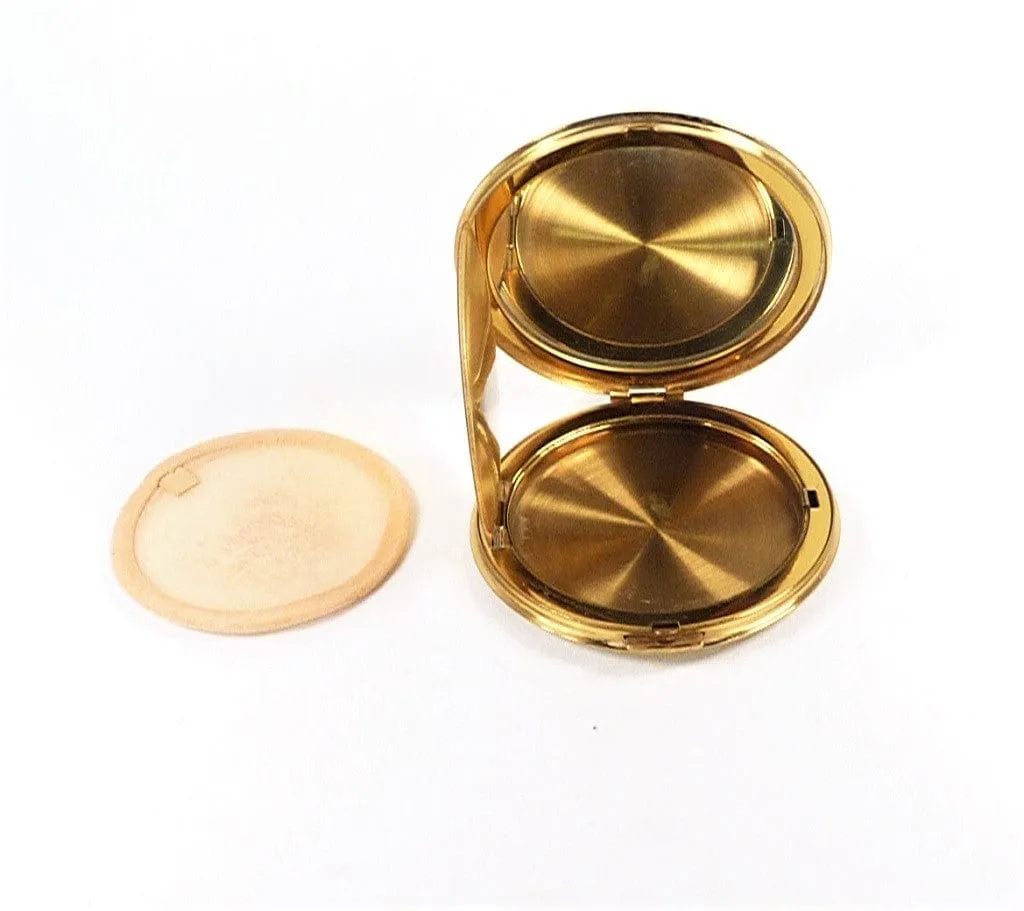 1950s Melissa Brand Lucite Loose Foundation Powder Compact For Max Factor Loose Powder Translucent
