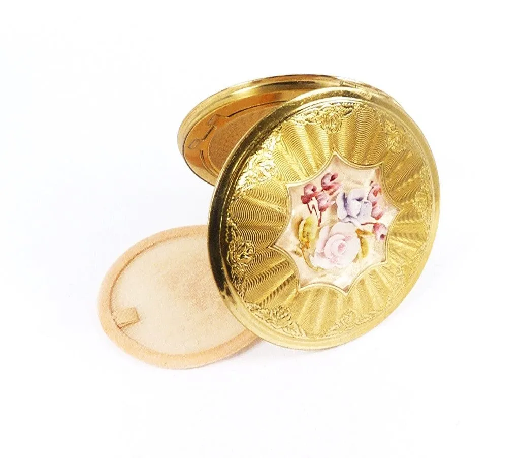 1950s Melissa Brand Lucite Loose Foundation Powder Compact For Max Factor Loose Powder Translucent