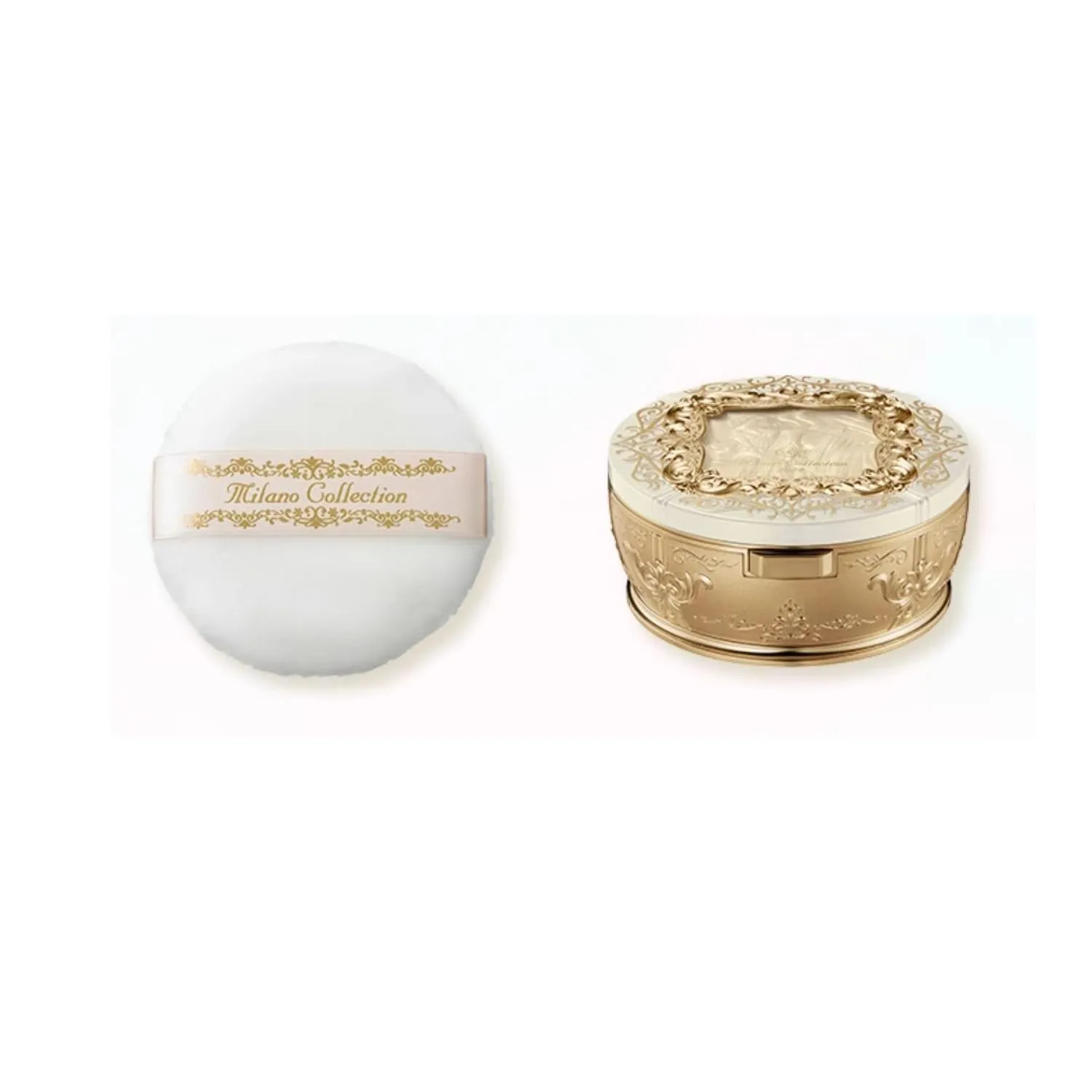 1PC NEW Milano Collection 2024 GR/Regular Limited Edition Flawless Pressed Foundation Powder, Water Proof Oil Control Moisturizing Resist Foundation Setting Powder (GR Version, 30G), Clear