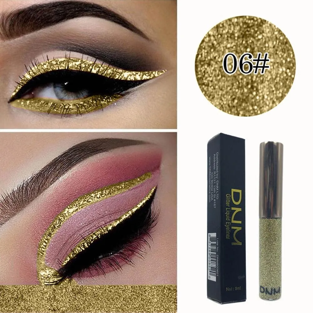 1Pcs Glitter Eyeliner Liquid Pencil Longlasting Eye Makeup Gorgeous Charming Cosmetic Tools 16 Colors Liquid Pigment Pencil