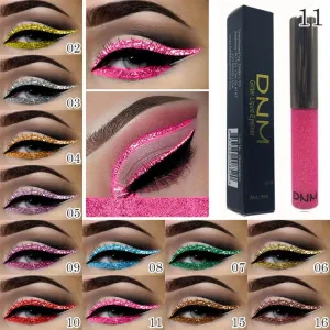 1Pcs Glitter Eyeliner Liquid Pencil Longlasting Eye Makeup Gorgeous Charming Cosmetic Tools 16 Colors Liquid Pigment Pencil