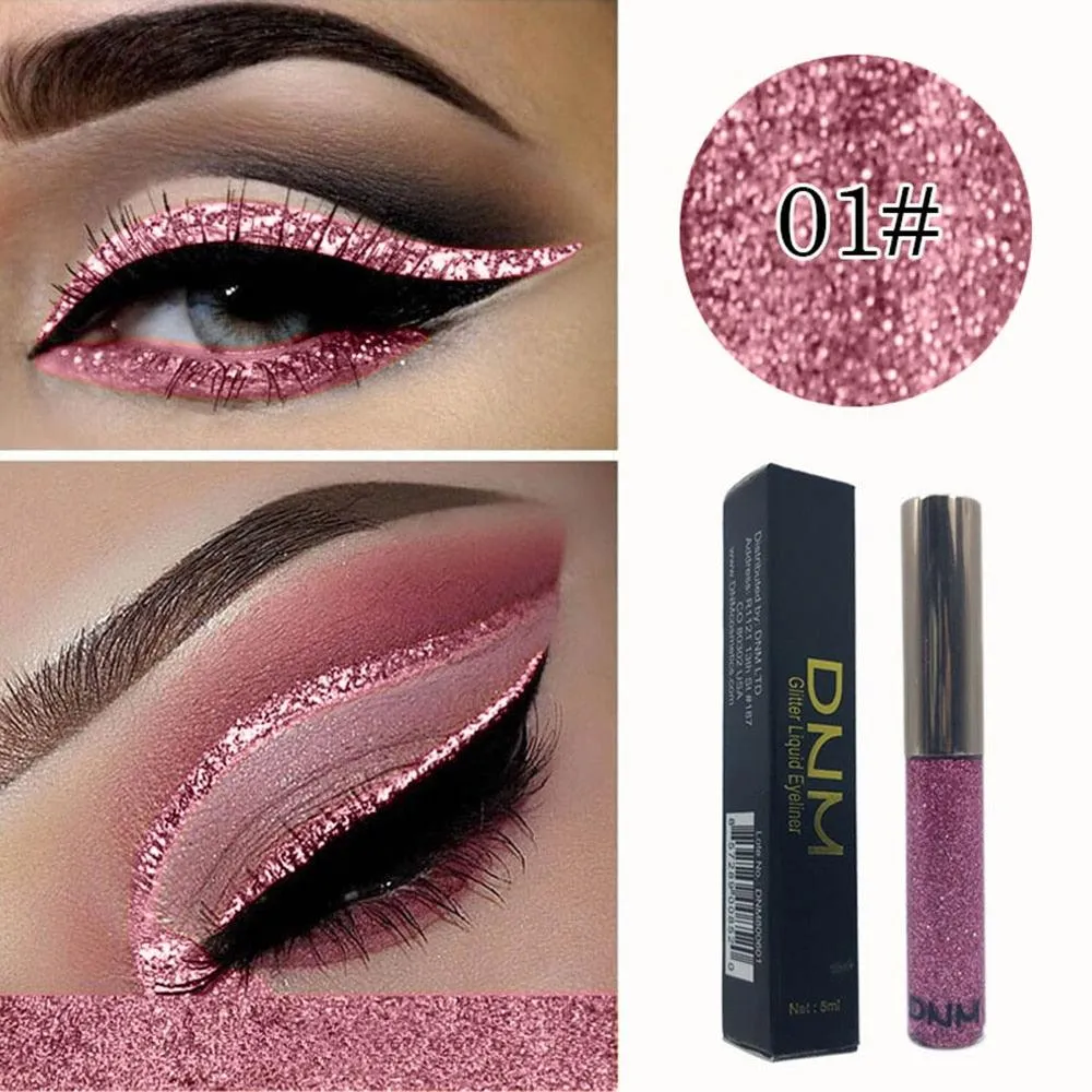1Pcs Glitter Eyeliner Liquid Pencil Longlasting Eye Makeup Gorgeous Charming Cosmetic Tools 16 Colors Liquid Pigment Pencil
