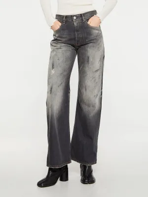 2021F Loose Fit Jeans in Black Trafalgar