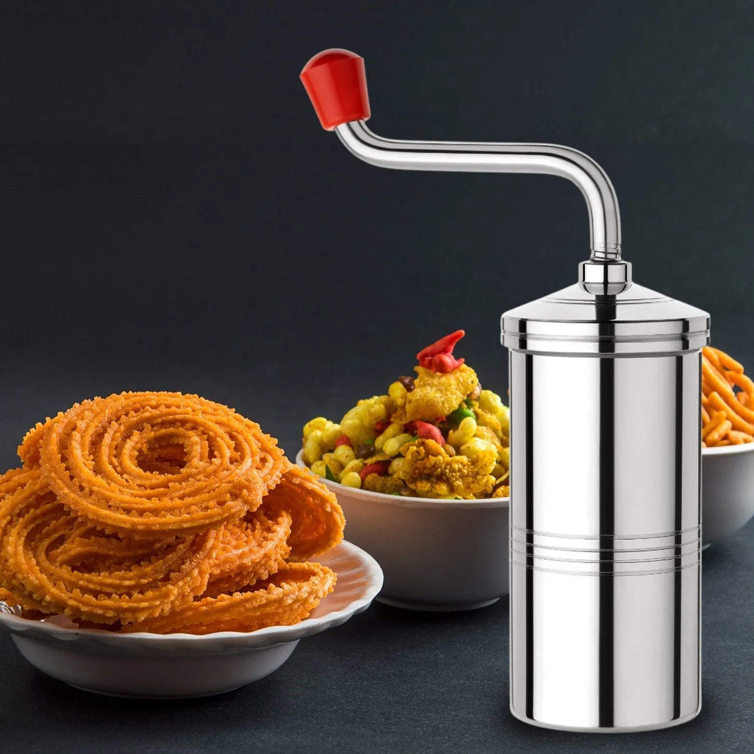 2567 Stainless Steel Sev Sancha Machine / Muruku Maker