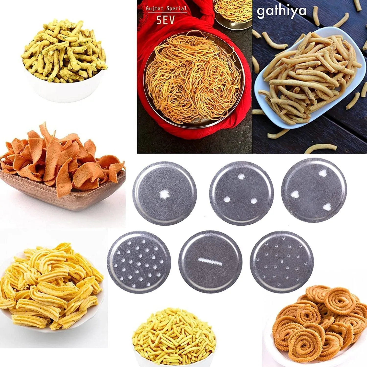 2567 Stainless Steel Sev Sancha Machine / Muruku Maker