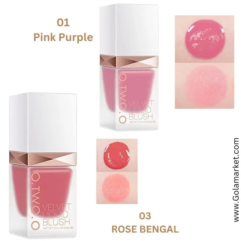 (3 in 1 Combo) O TWO O Liquid Blush Shade (1-3-5)