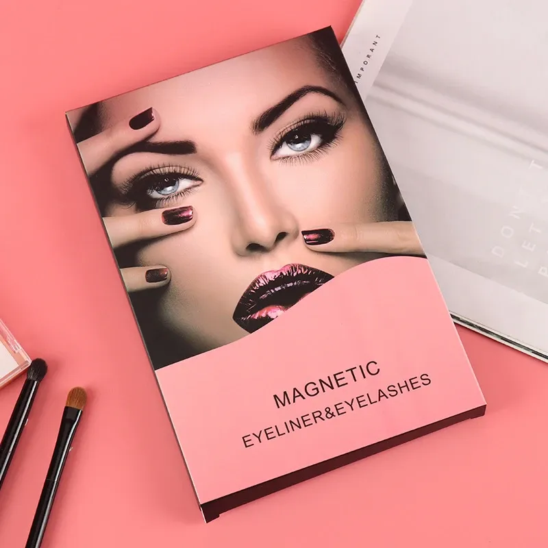 3D Magnetic Eyelashes with Eyeliner Kit- 2 Tubes of Magnetic Eyeliner & 10 Pairs Magnetic Eyelashes Kit-With Natural Look & Reusable False lashes -No Glue Need