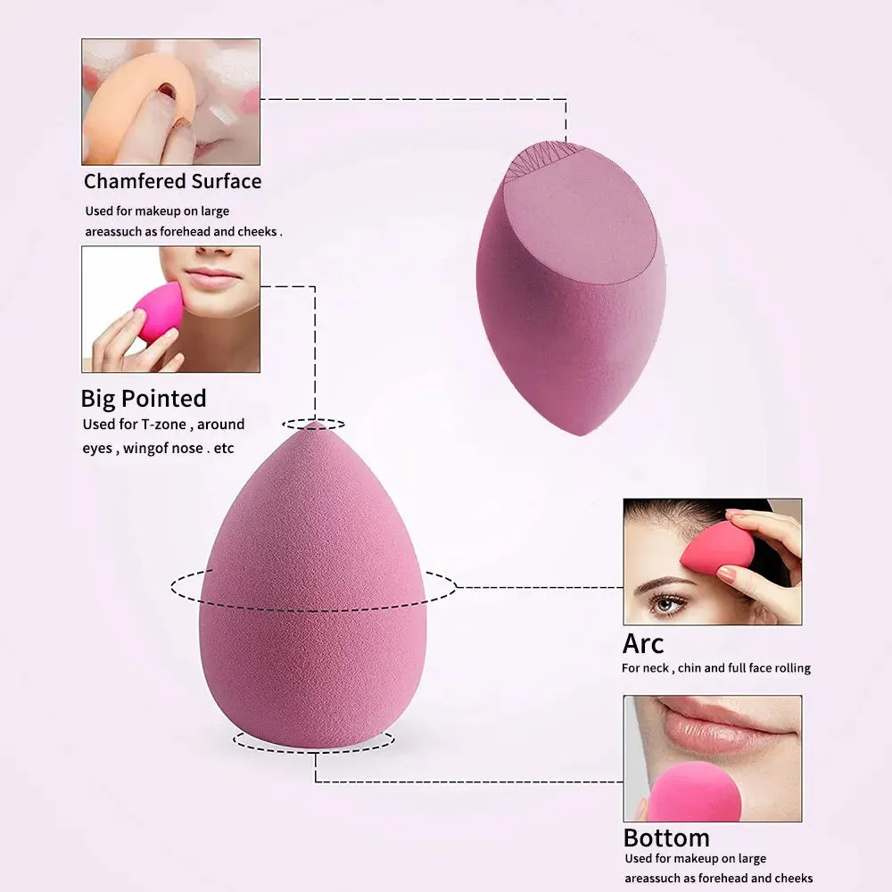 4/8pcs Makeup Sponge Blender Beauty Egg Soft Foundation Sponges