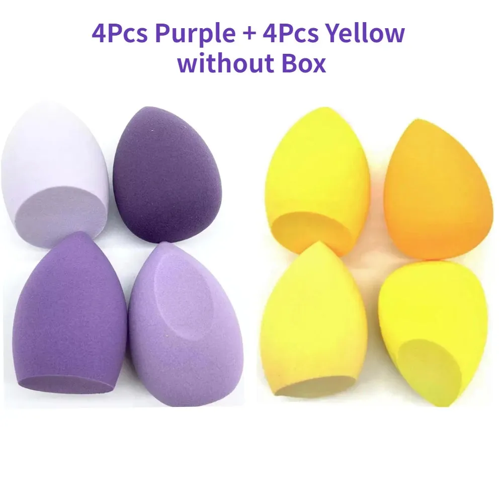 4/8pcs Makeup Sponge Blender Beauty Egg Soft Foundation Sponges