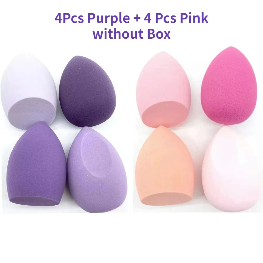 4/8pcs Makeup Sponge Blender Beauty Egg Soft Foundation Sponges