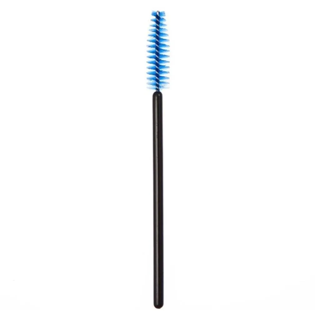 50 Pcs Disposable Mini Eyelash Eye Lash Makeup Brush Mascara Wands Applicator Blue