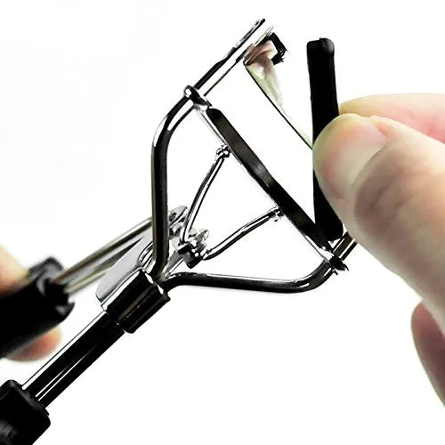5PCS/18PCS Silicone Replacement Cushion Eyelash Curler Rubber Refills Pad Makeup Tool for Most Eyelash Curler (Black(5PCS)) Black(5PCS)