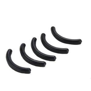 5PCS/18PCS Silicone Replacement Cushion Eyelash Curler Rubber Refills Pad Makeup Tool for Most Eyelash Curler (Black(5PCS)) Black(5PCS)