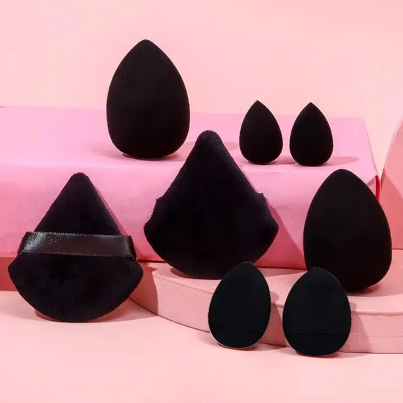 8Pcs Makeup Sponge Set Mini Finger Puff Triangle Powder Puff Soft Beauty Egg Foundation Cream Concealer Make Up Blender Tools