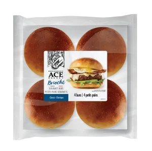 Ace Bakery - Brioche Gourmet Buns, 4 Count