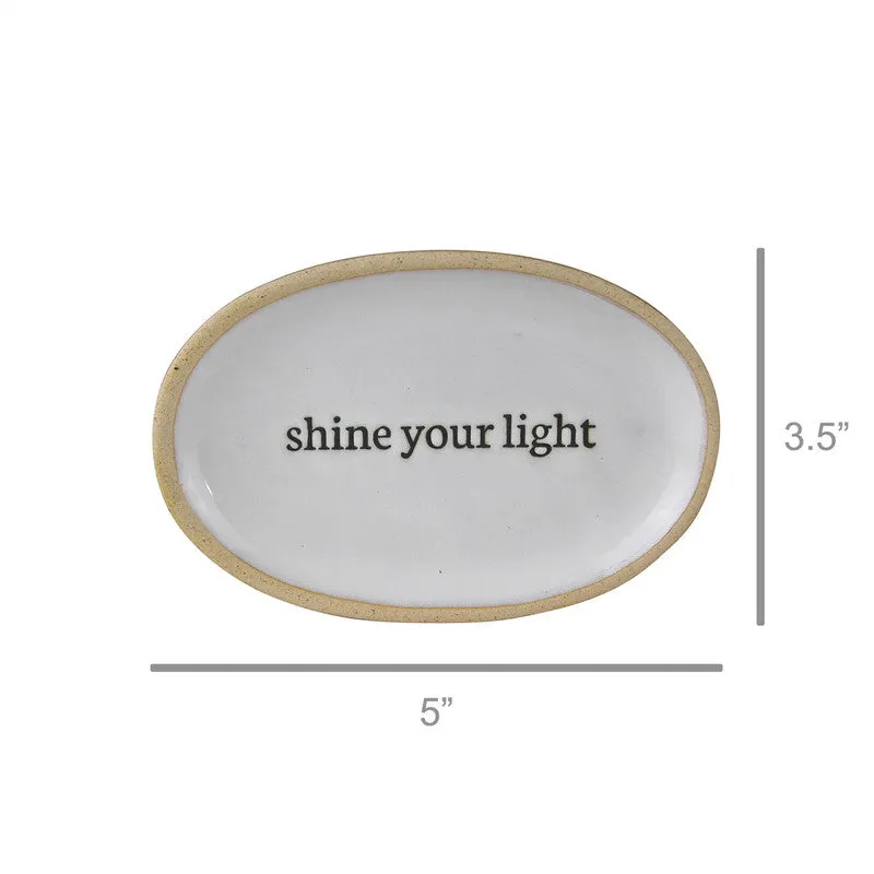 Affirmation Tray, Ceramic - Shine