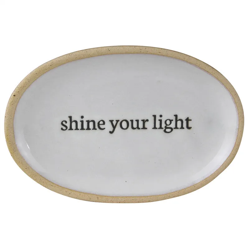 Affirmation Tray, Ceramic - Shine