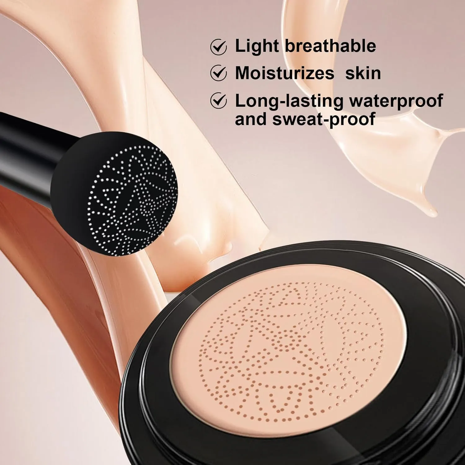 Air Cushion CC Cream,Honey And Pine Makeup, Honey And Pine Cc Cream, Honey And Pine Foundation,Moisturizing Foundation Create Natural Makeup (Natural, 01)