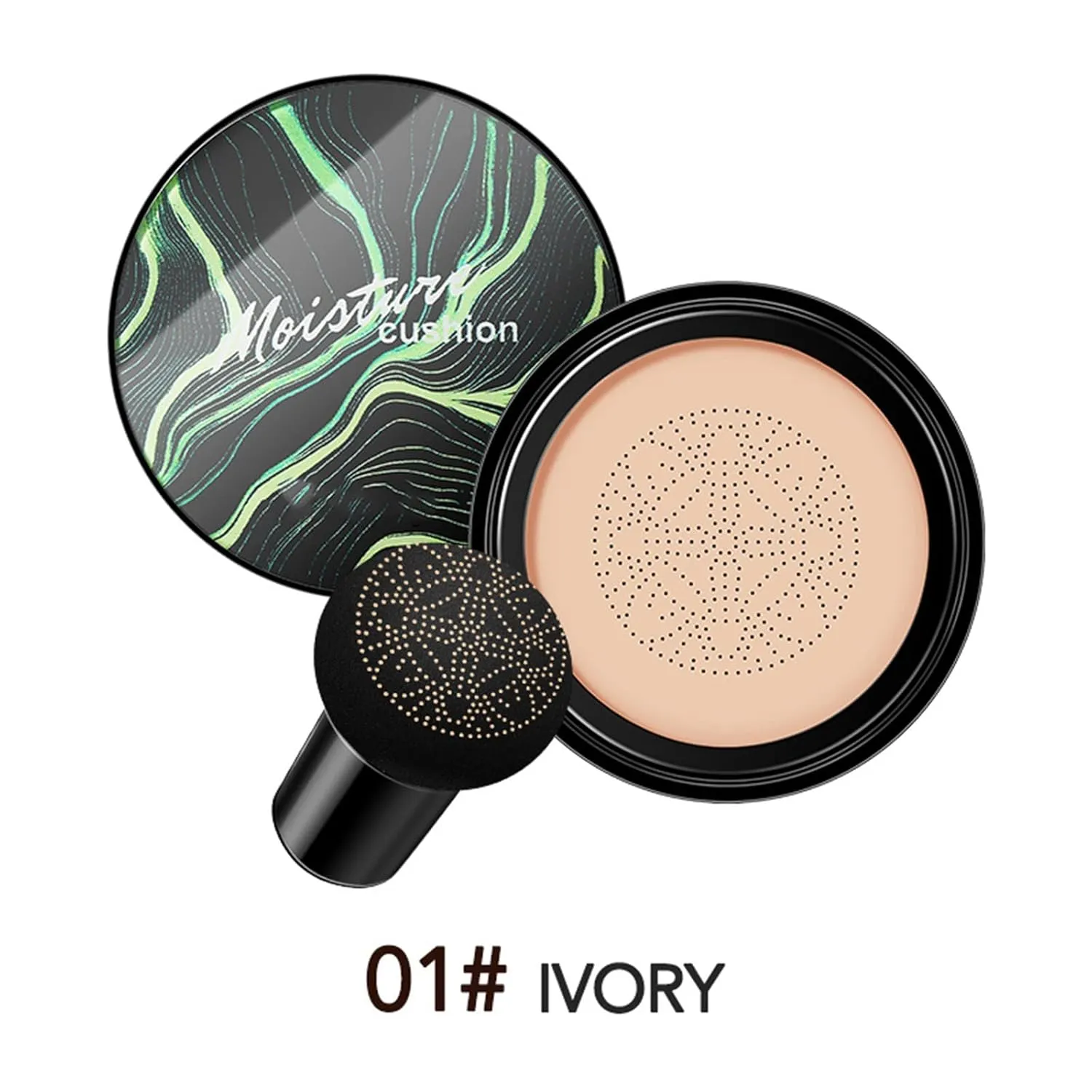Air Cushion Foundation, Moisturizing Concealer Isolation Foundation Liquid, Natural and Long Lasting Matte(A)