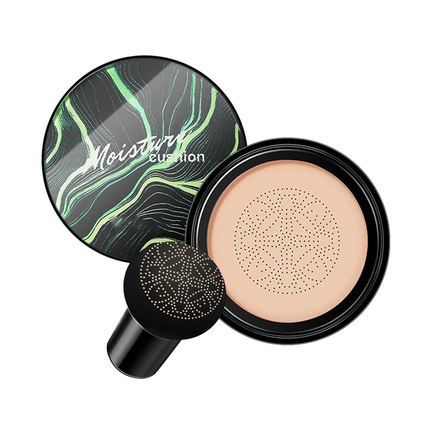 Air Cushion Foundation, Moisturizing Concealer Isolation Foundation Liquid, Natural and Long Lasting Matte(A)