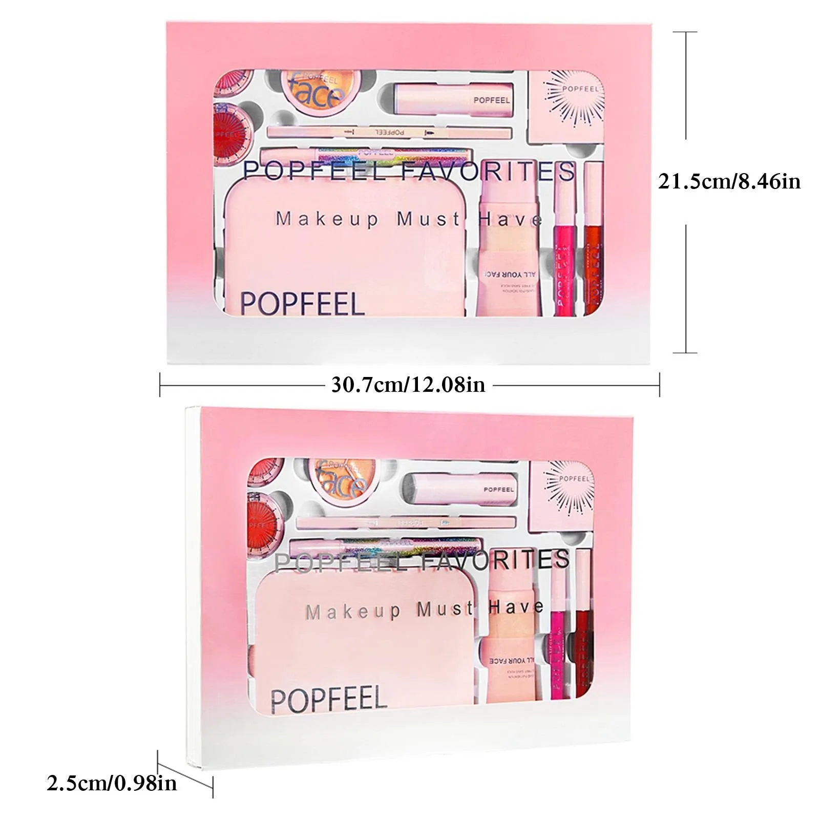 All In One Makeup Kit | 20 Colors Eyeshadow Palette Face Foundation Primer Make Up Full Kit | Princess Makeup Gift Set With Masc