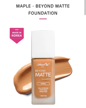 Amorus Beyond Matte Foundation- MAPLE (6pc bundle, $3.50 each)