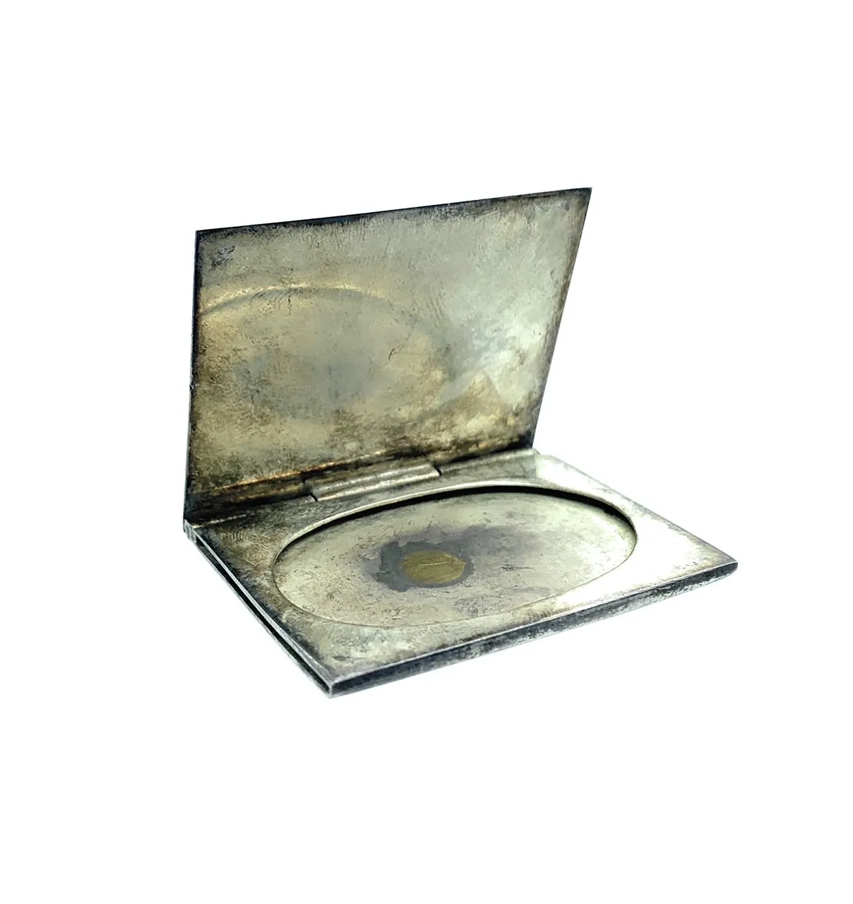 Antique Sterling Silver Makeup - Powder Compact