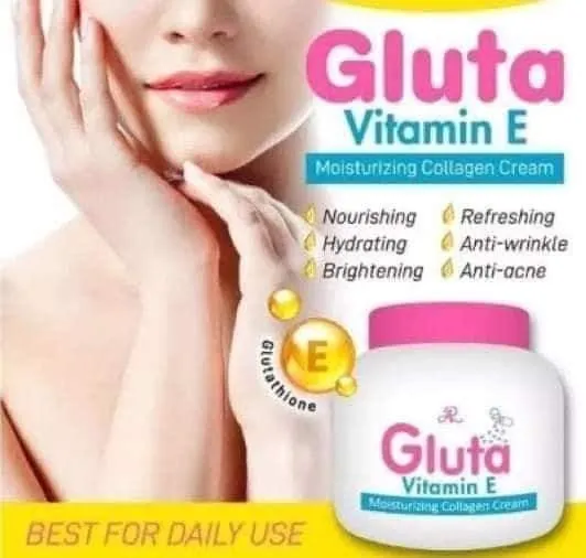 AR Gluta Vitamin E Moisturizing Collagen Cream (pink lid)