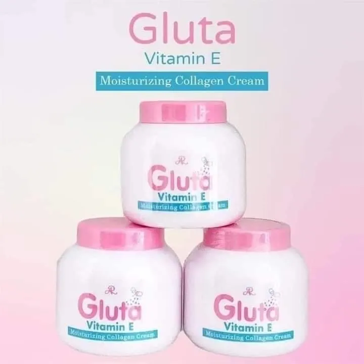 AR Gluta Vitamin E Moisturizing Collagen Cream (pink lid)