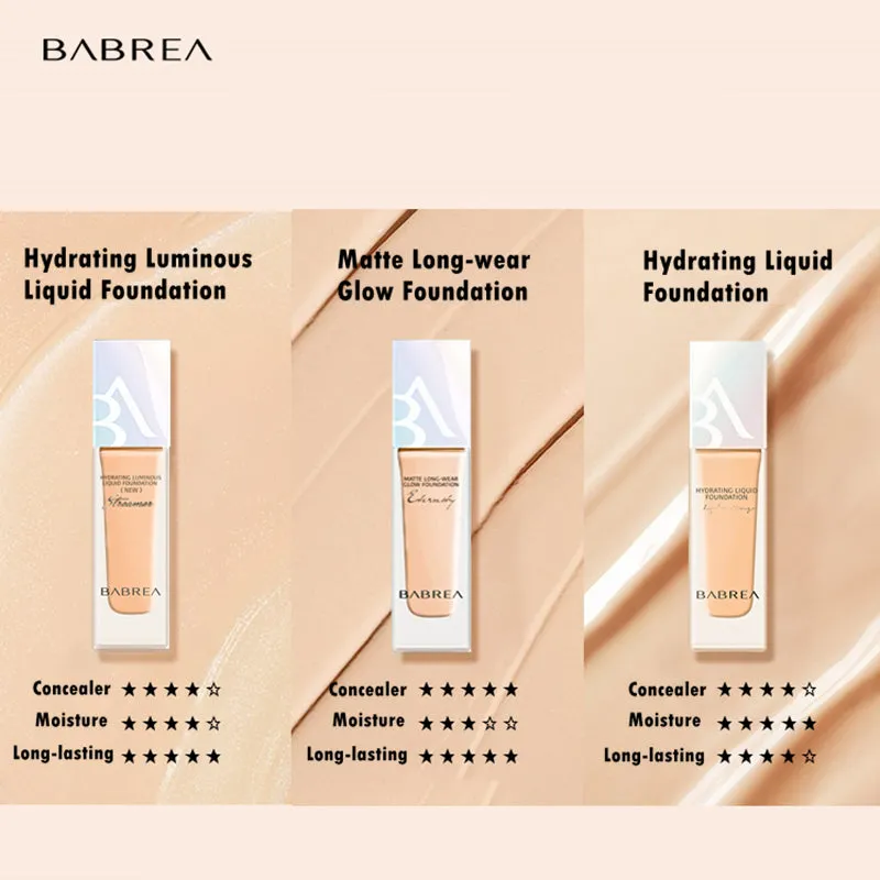 BABREA Hydrating Oil Control Concealer Liquid Foundation T2897
