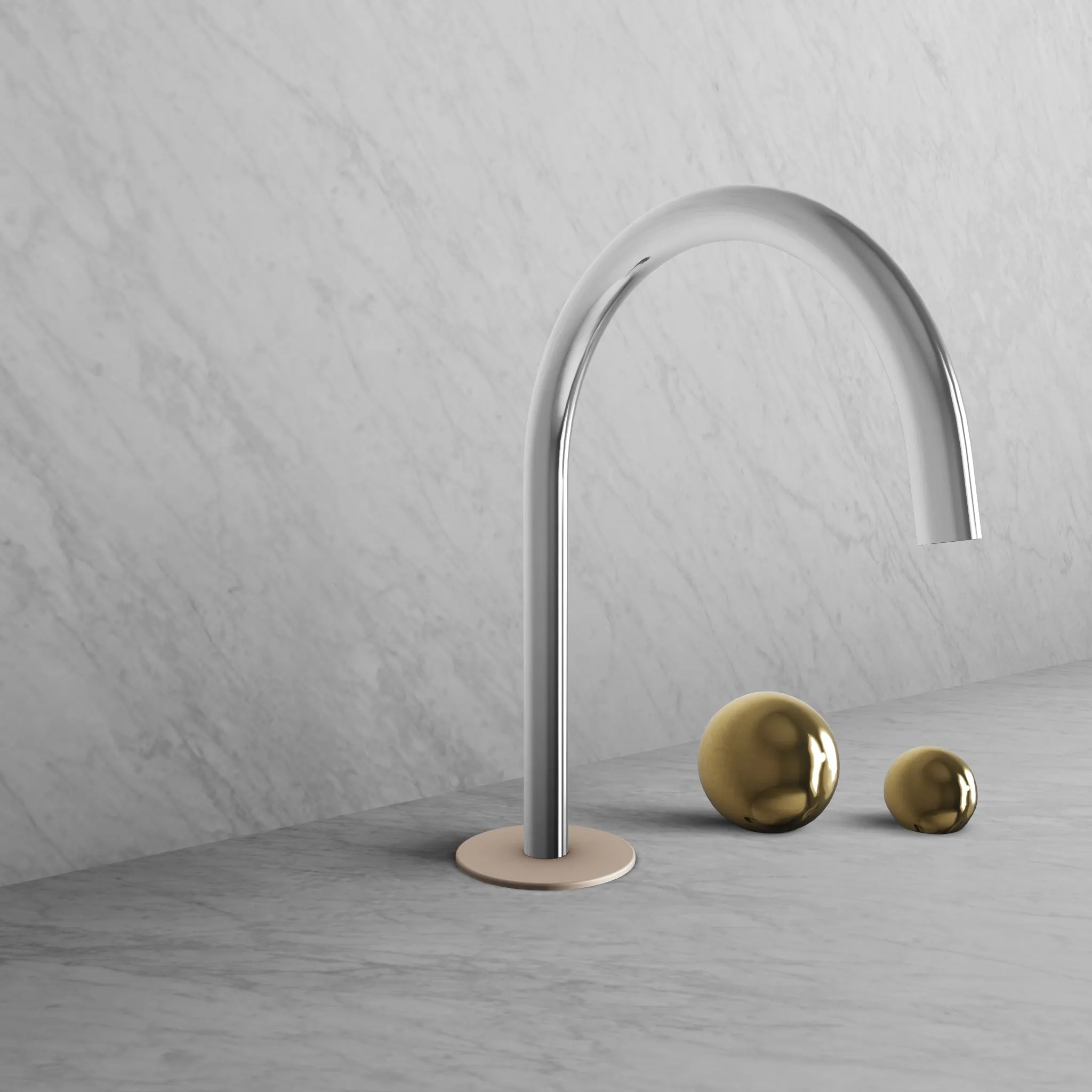 BARiL B35-8009-00L-CH Two-Handle Deck Mounted Lavatory Faucet