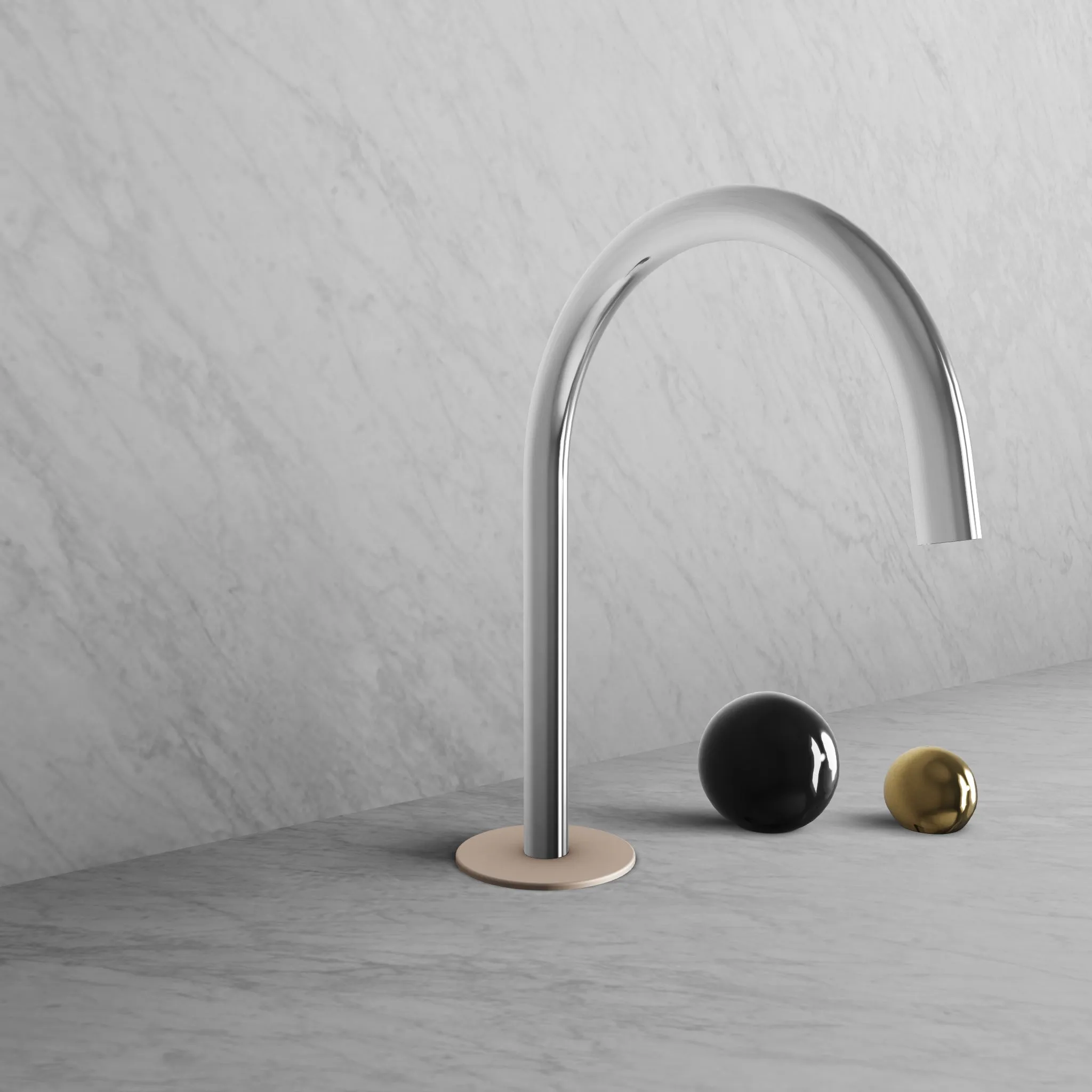 BARiL B35-8009-00L-CH Two-Handle Deck Mounted Lavatory Faucet