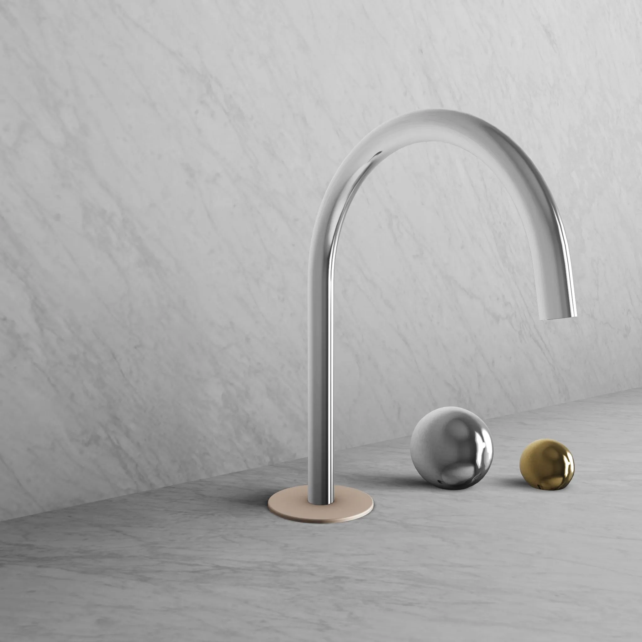 BARiL B35-8009-00L-CH Two-Handle Deck Mounted Lavatory Faucet