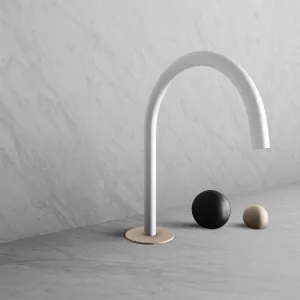 BARiL B35-8100-00L-IH-100 Wall-Mounted Lavatory Faucet Spout With Deck Mounted Handles