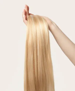 Beach Blonde Highlighted, 16" Quad Clip-In Hair Extensions, P613/18 | 200g