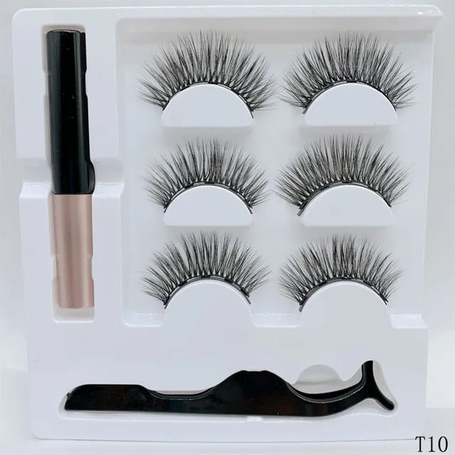 Beauty 3Pairs Magnetic Faux Cils Eyelash