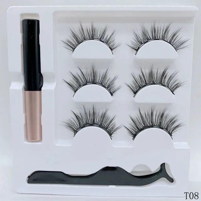 Beauty 3Pairs Magnetic Faux Cils Eyelash