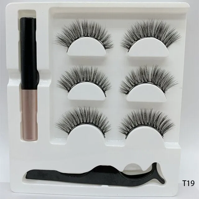 Beauty 3Pairs Magnetic Faux Cils Eyelash