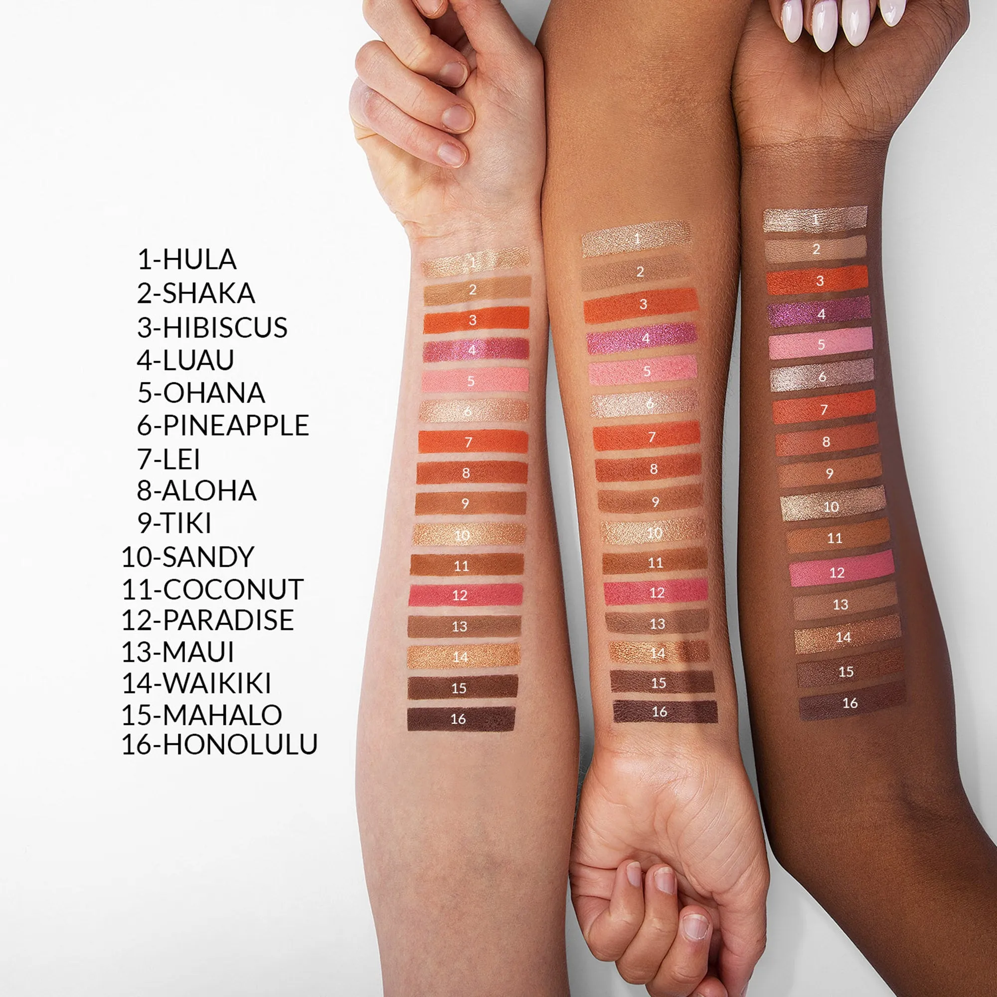 BH Hangin In Hawaii 16 Color Eyeshadow Palette