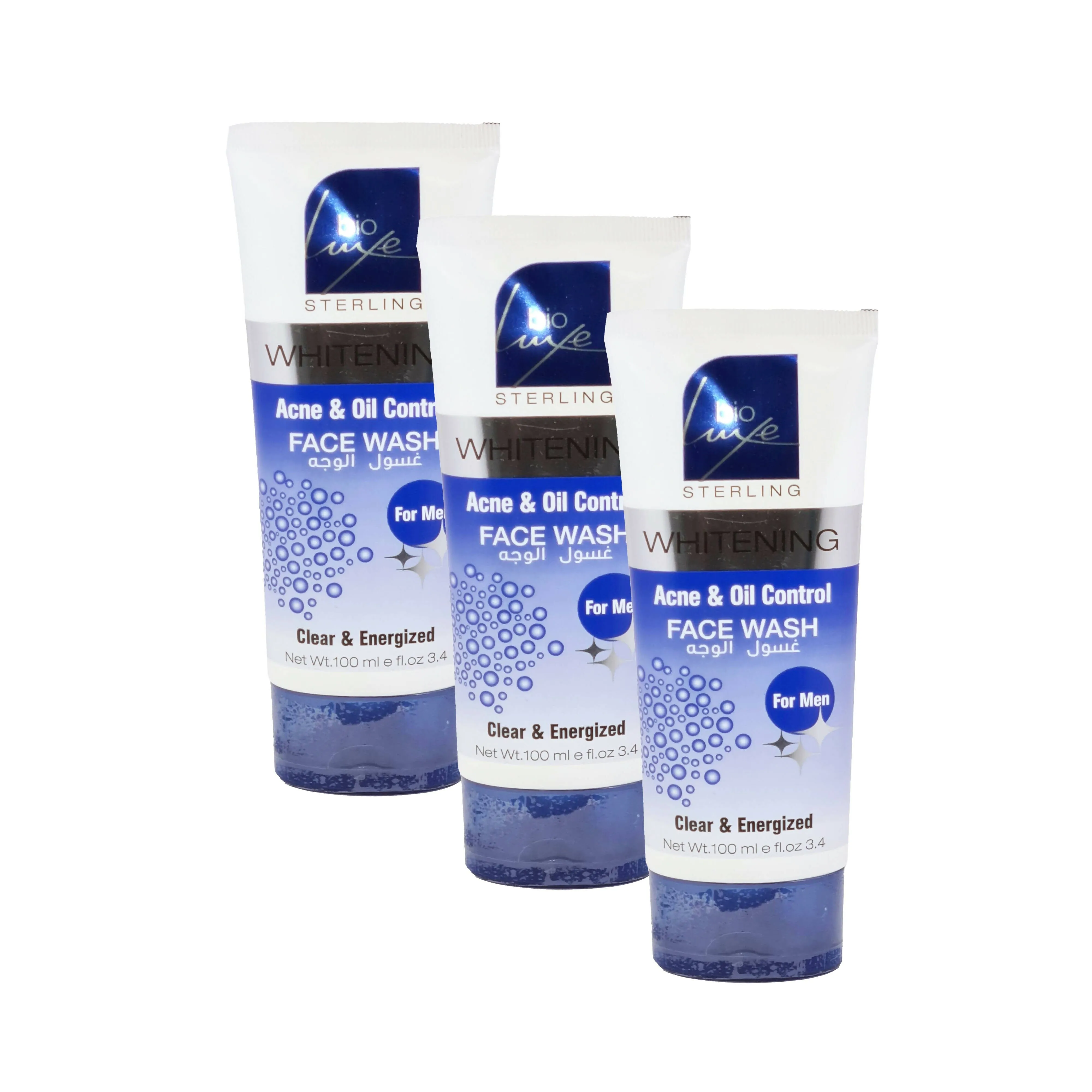 Bio Luxe Whitening Acne & Oil Control Face Wash - 100ml (Pack Of 3)