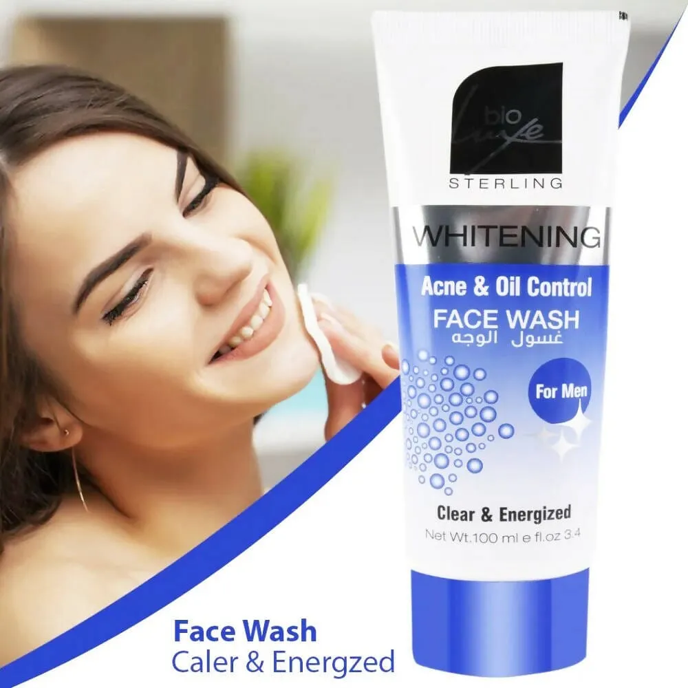 Bio Luxe Whitening Acne & Oil Control Face Wash - 100ml (Pack Of 3)